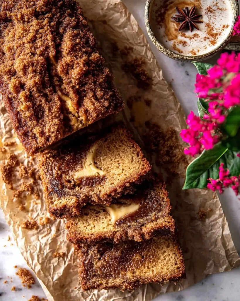 Cinnamon Crunch Swirled Banana Bread Recipe