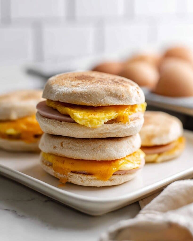 English Muffin Breakfast Sandwich Recipe
