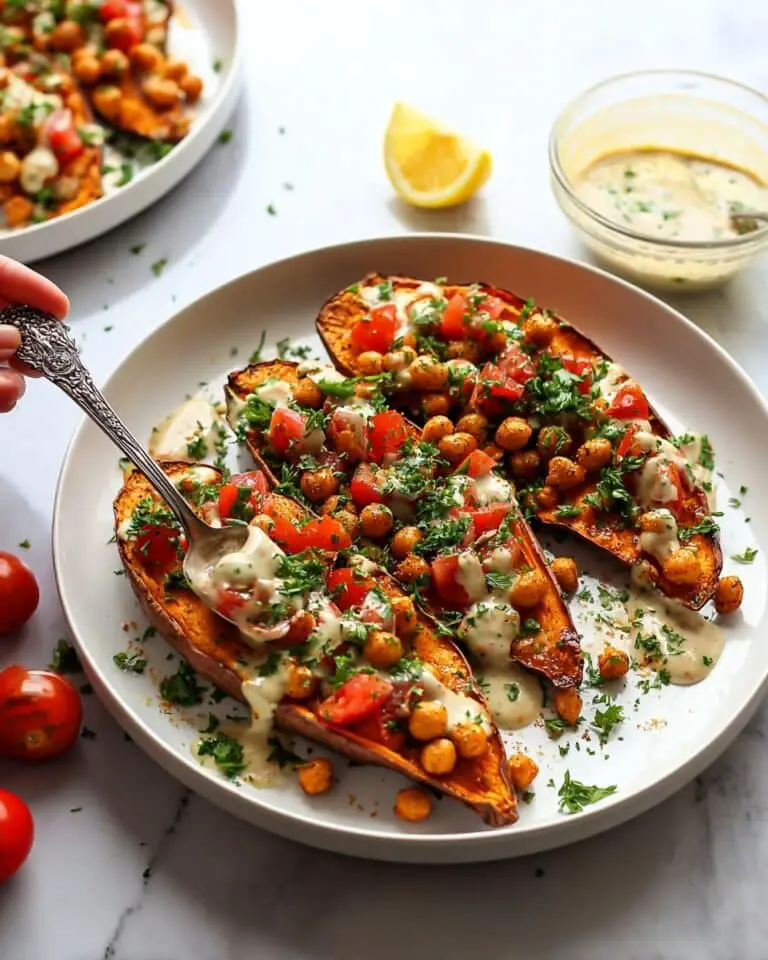 Mediterranean Baked Sweet Potatoes Recipe