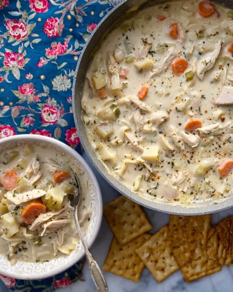Creamy Chicken and Noodles Soup Recipe