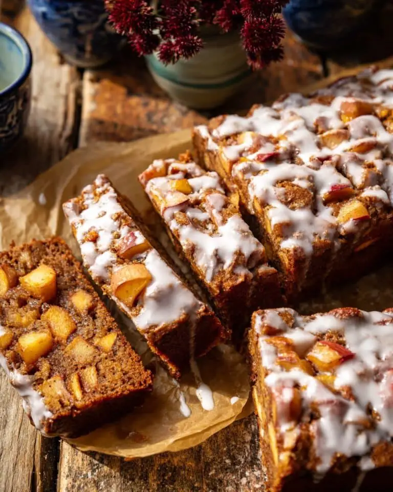 Glazed Honeycrisp Apple Fritter Cake Recipe