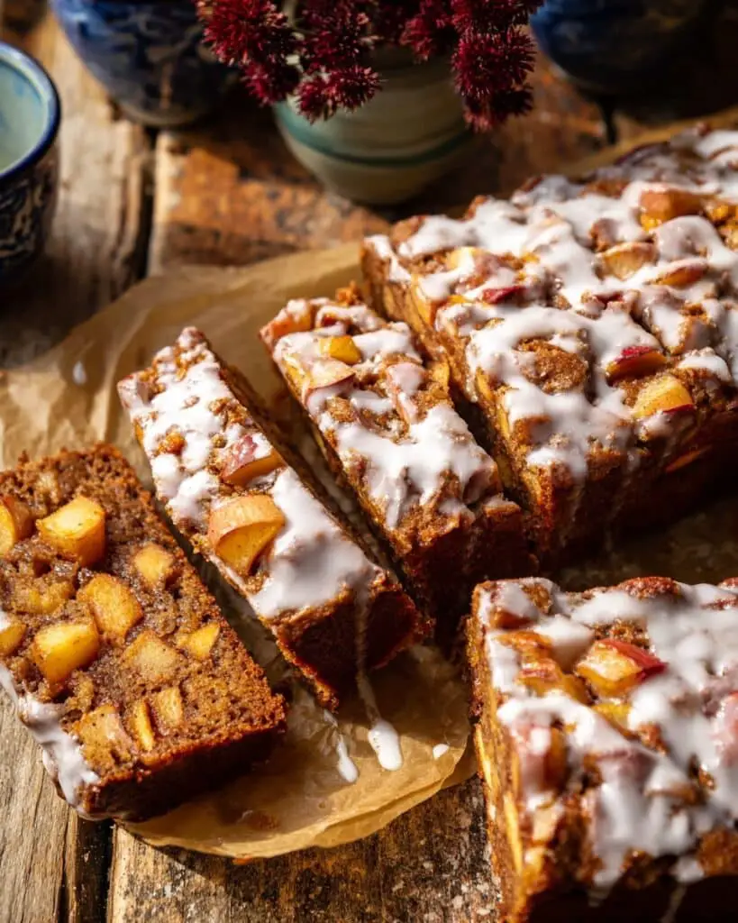 Glazed Honeycrisp Apple Fritter Cake Recipe