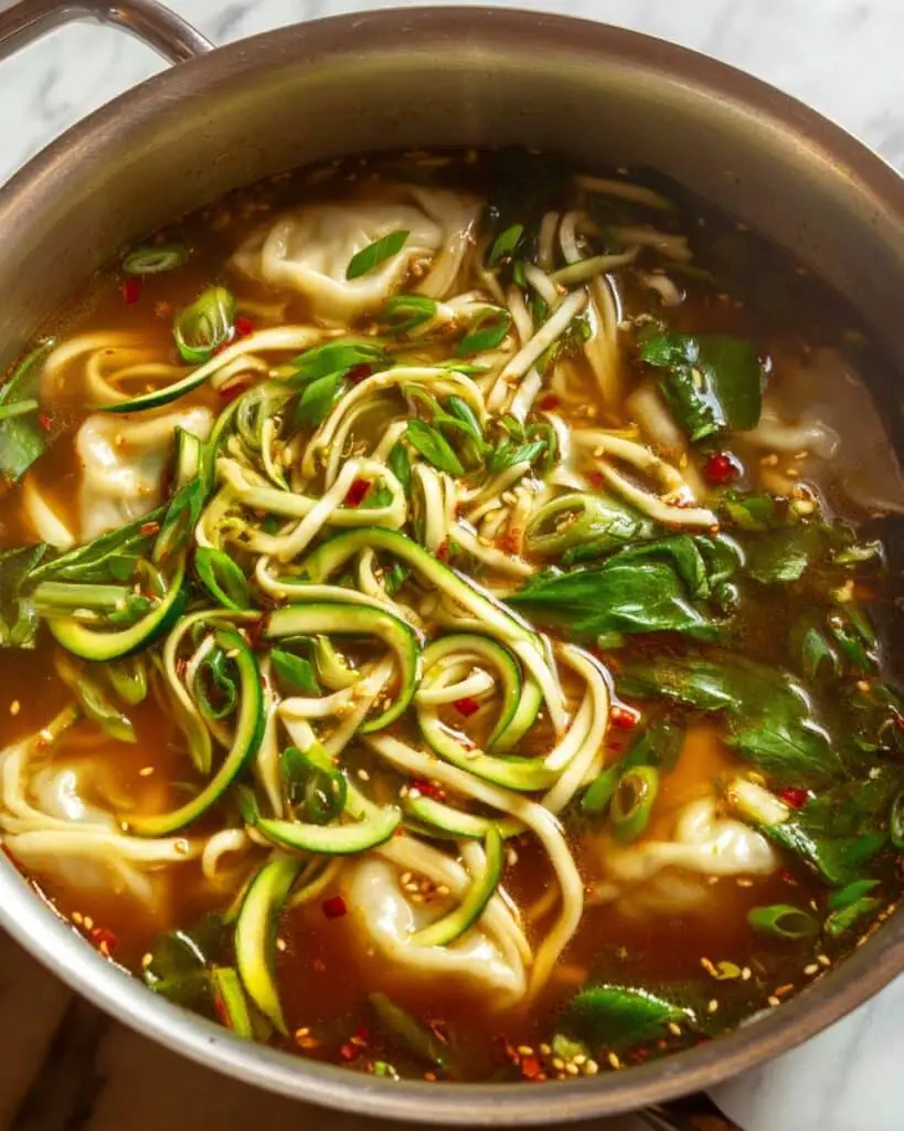 Gyoza Soup (Japanese Dumpling Soup) Recipe