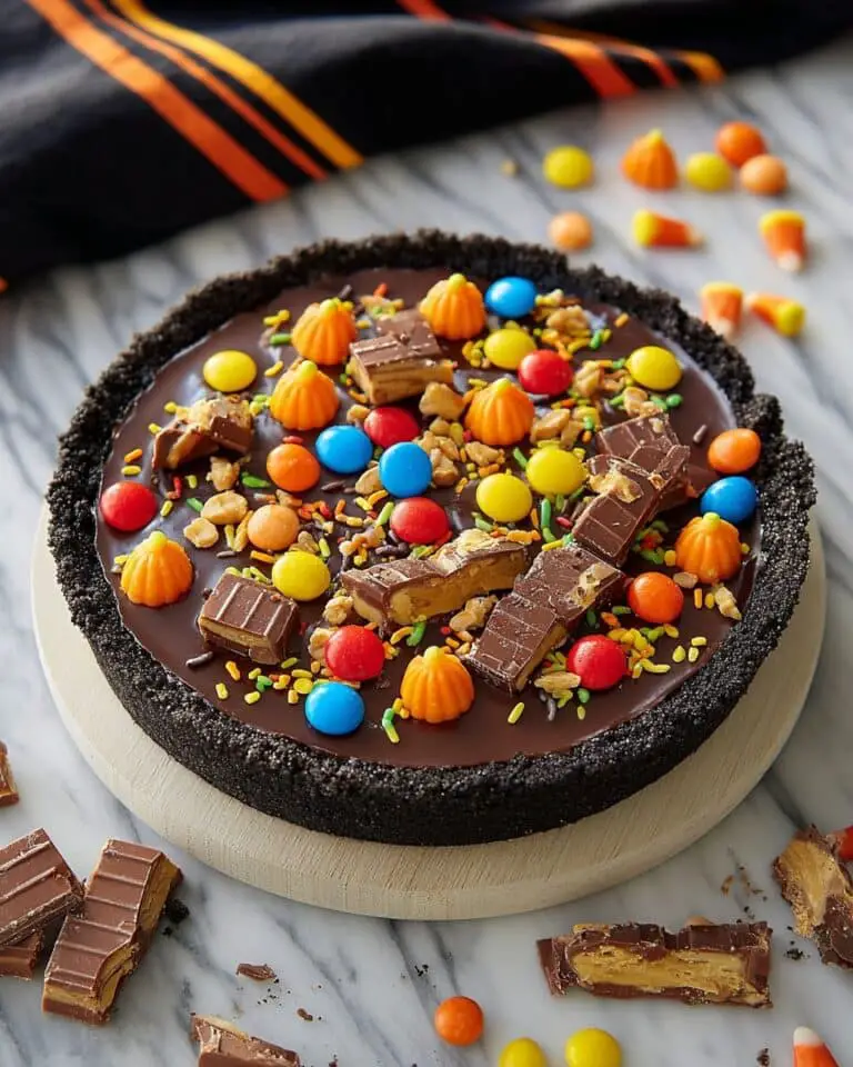 Halloween Candy Ganache Tart Recipe