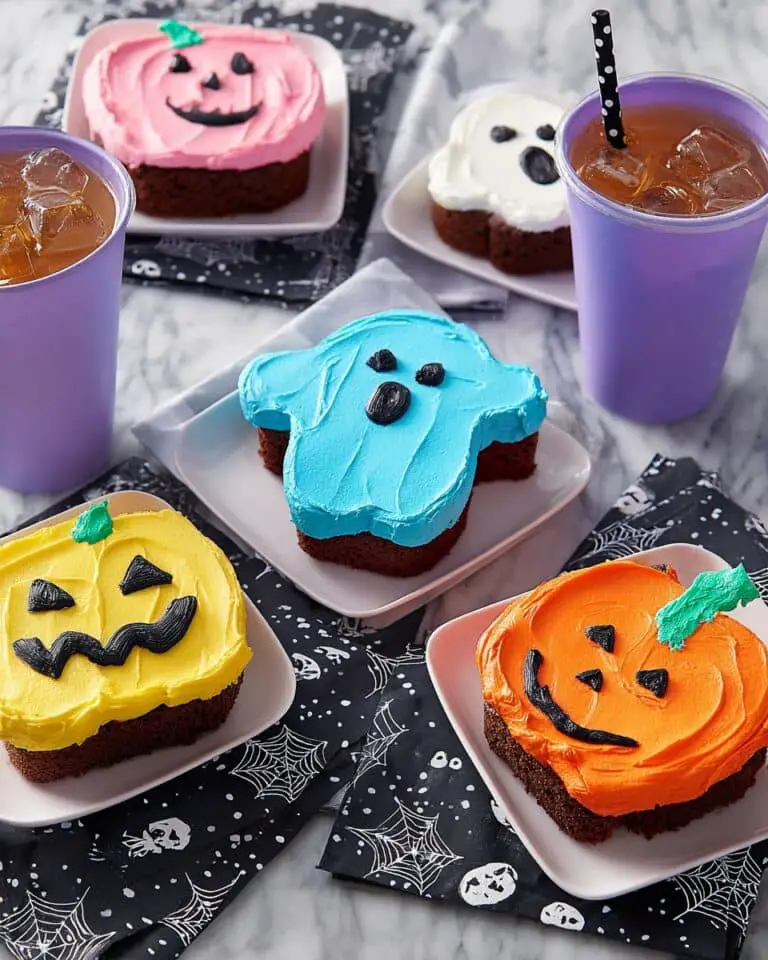 Pumpkin and Ghost Halloween Mini Cakes Recipe