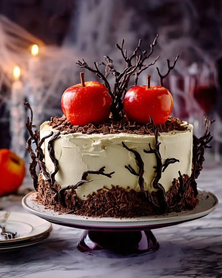 Poisoned Apple Halloween Cake Recipe