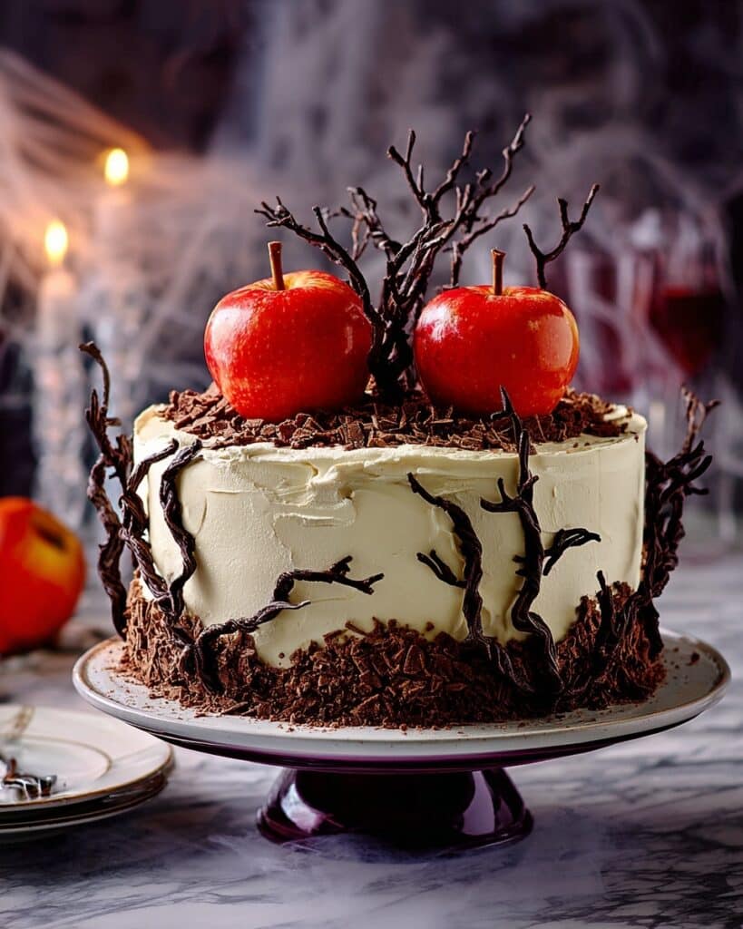 Poisoned Apple Halloween Cake Recipe