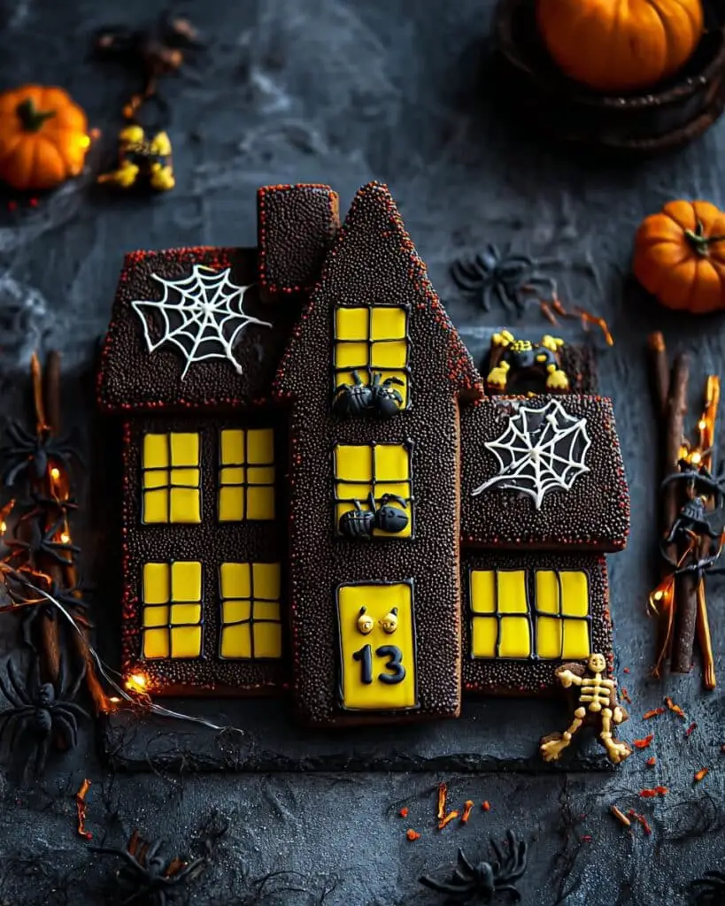 Halloween Brownie House Cake Recipe