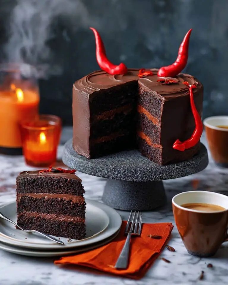 Devil’s Food Cake with Rich Chocolate Ganache Recipe