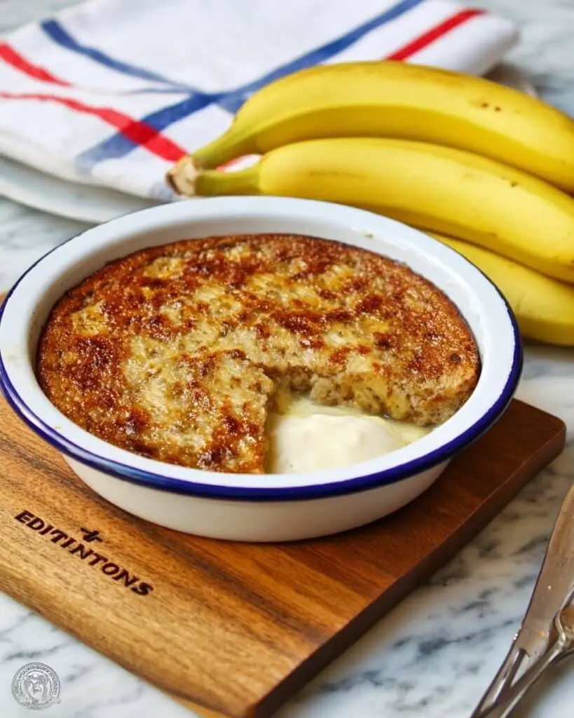 Baked Banana Pudding with Vanilla and Butter Recipe