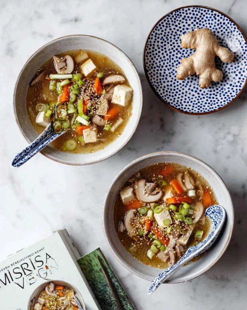 Oyster Mushroom Soup with Lemongrass and Miso Recipe