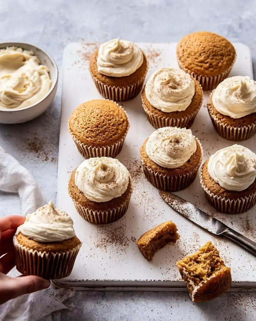 Pumpkin Spice Muffins with Cream Cheese Frosting Recipe