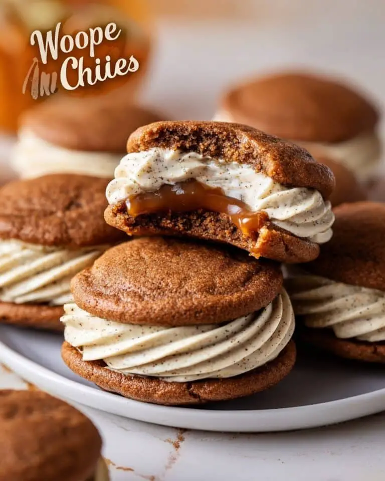 Apple Cider Whoopie Pies with Caramel Filling and Apple Cider Buttercream Recipe