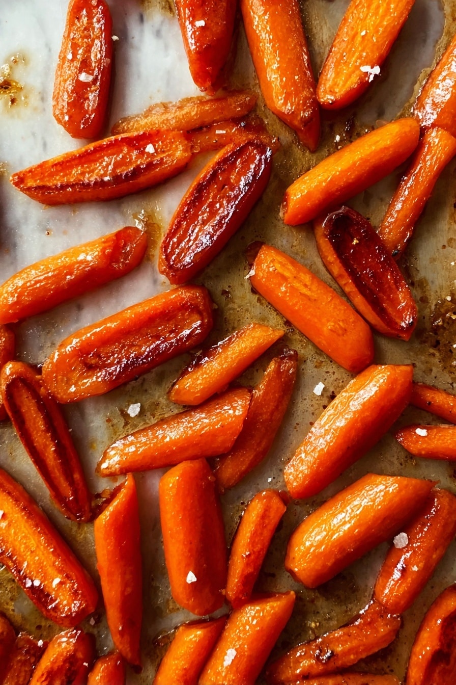 Honey Glazed Roast Carrots Recipe - Serving