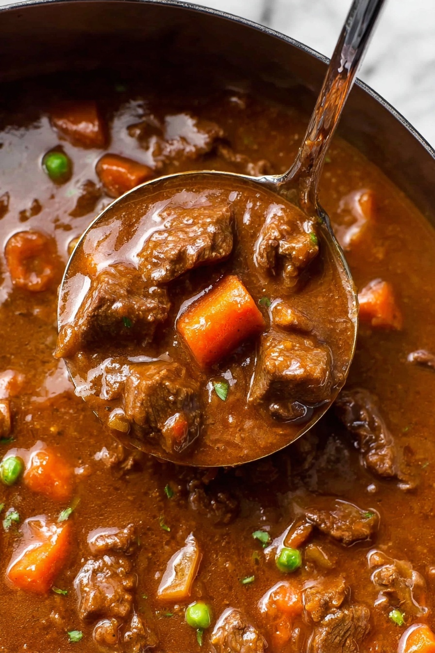 Slow Cooker Beef Stew Recipe - Serving