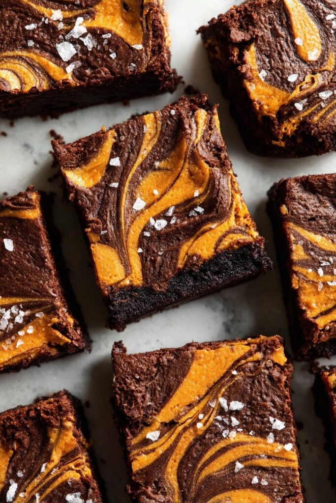 Pumpkin Brownies with Cream Cheese and Chocolate Chips Recipe
