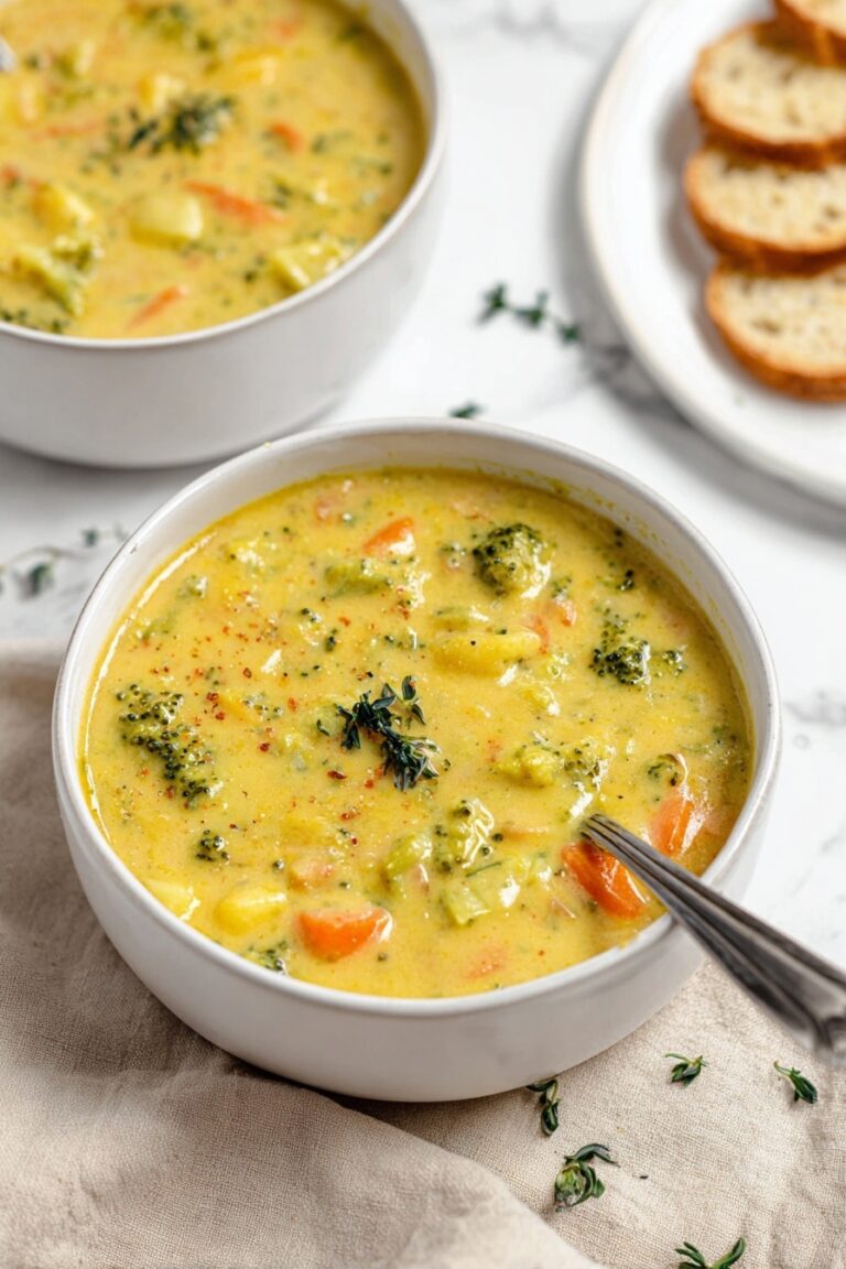 Broccoli Potato Cheese Soup Recipe