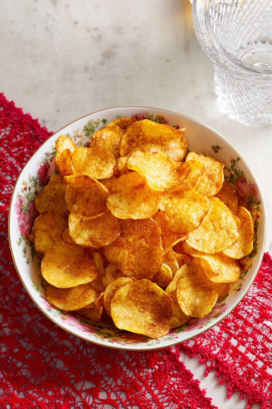 Spiced-Up Potato Chips Recipe - Serving