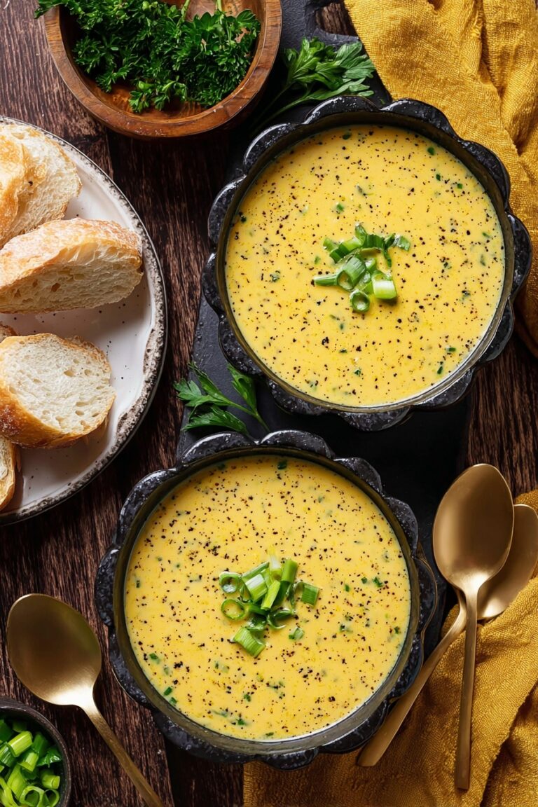 Cheddar Garlic Herb Potato Soup Recipe