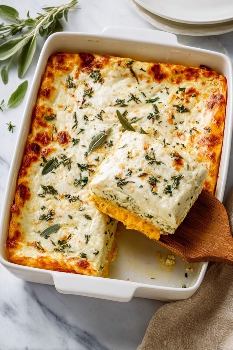 Butternut Squash Lasagna with Sage Recipe