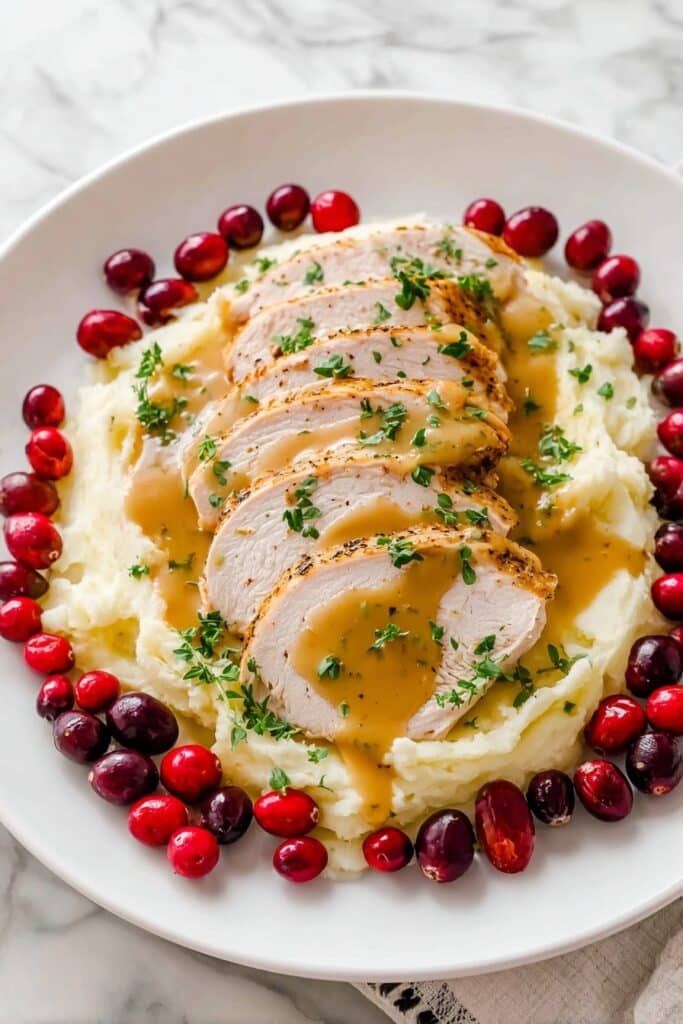 Instant Pot Turkey Breast with Creamy Gravy Recipe