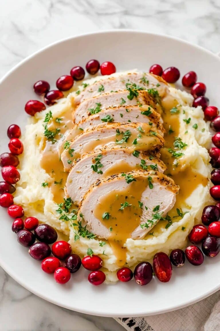 Instant Pot Turkey Breast with Creamy Gravy Recipe