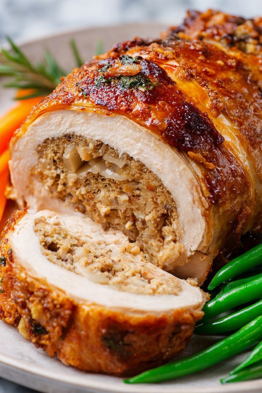 Vegan Turkey Roast - Seitan Recipe - Serving