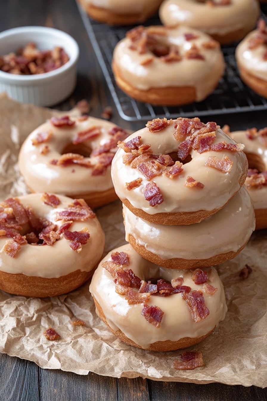 Maple Donuts Recipe - Serving