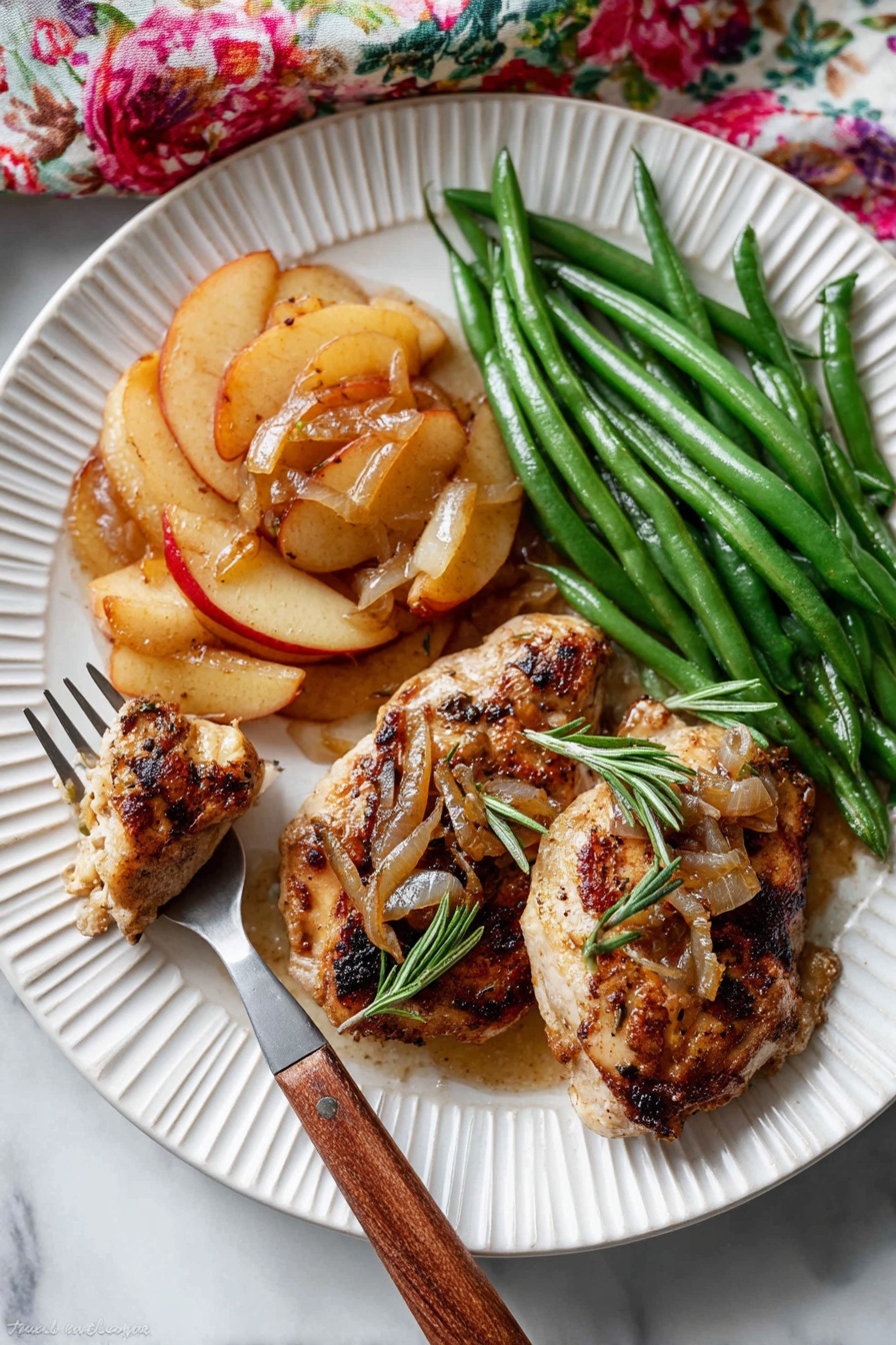 Skillet Apple Cider Chicken Recipe - Serving