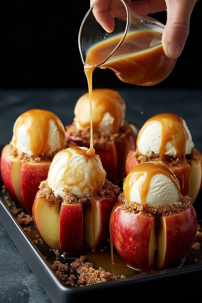 Caramel-Stuffed Bloomin’ Apples Recipe