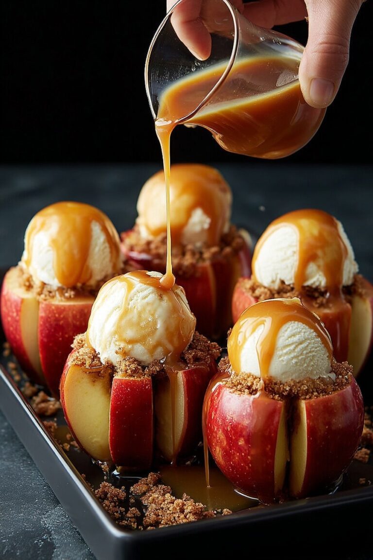Caramel-Stuffed Bloomin’ Apples Recipe