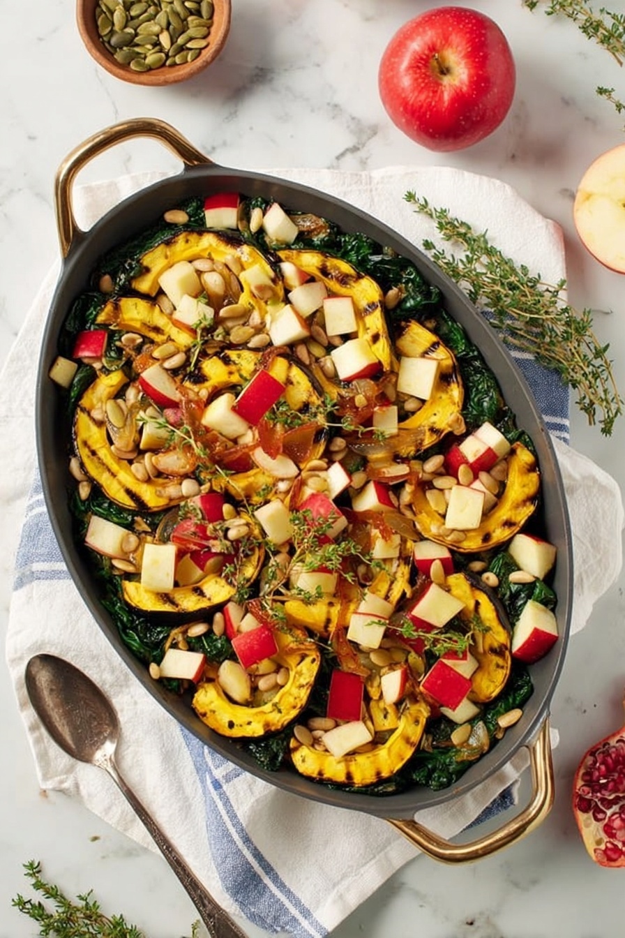 Roasted Delicata Squash and Apple Salad Recipe