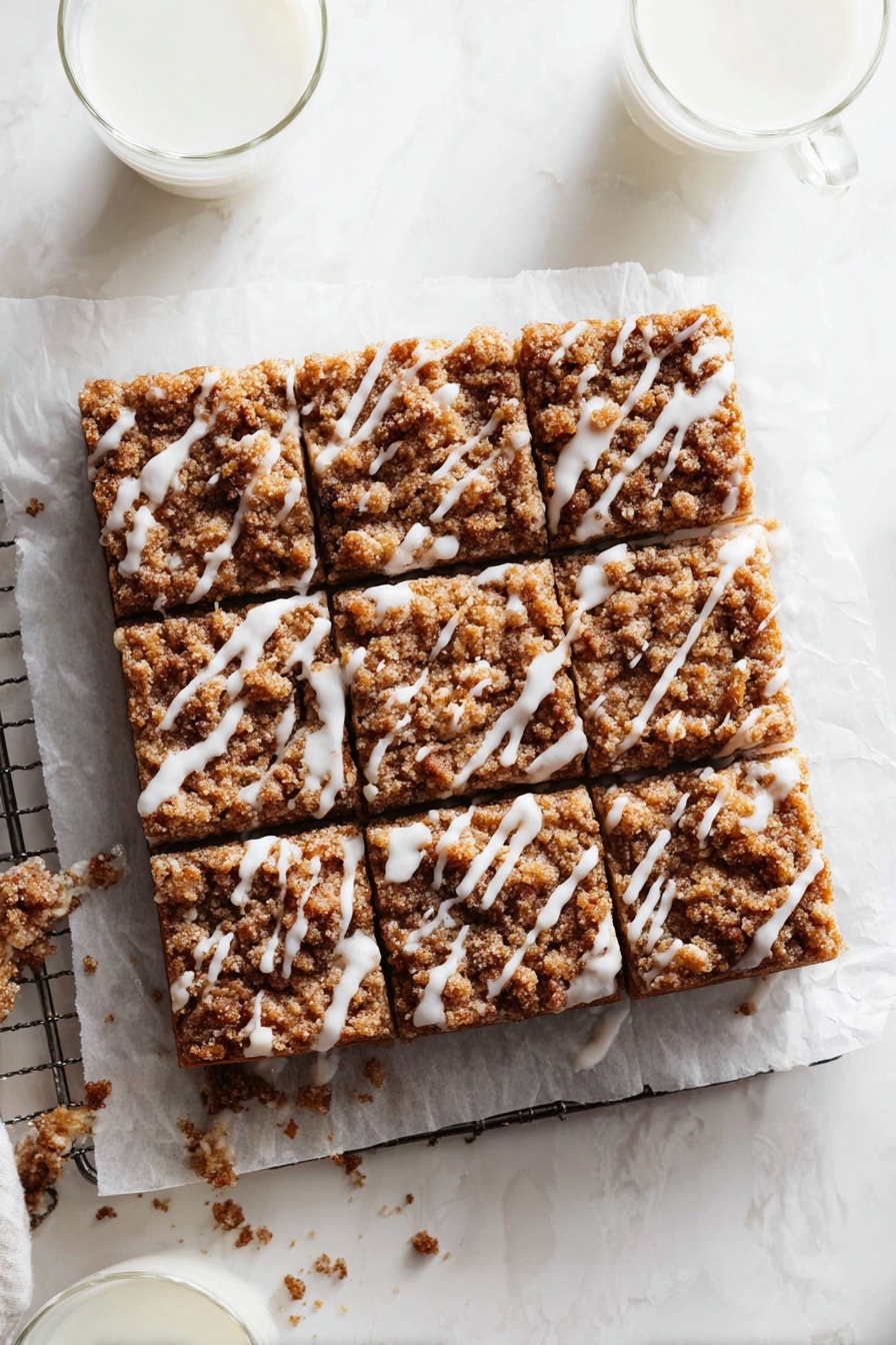 Pumpkin Coffee Cake with Maple Glaze and Crumb Topping Recipe - Serving
