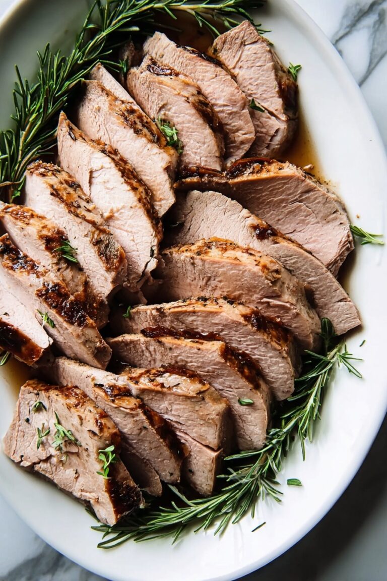 Herb Crusted Pork Roast with Port Wine Sauce Recipe
