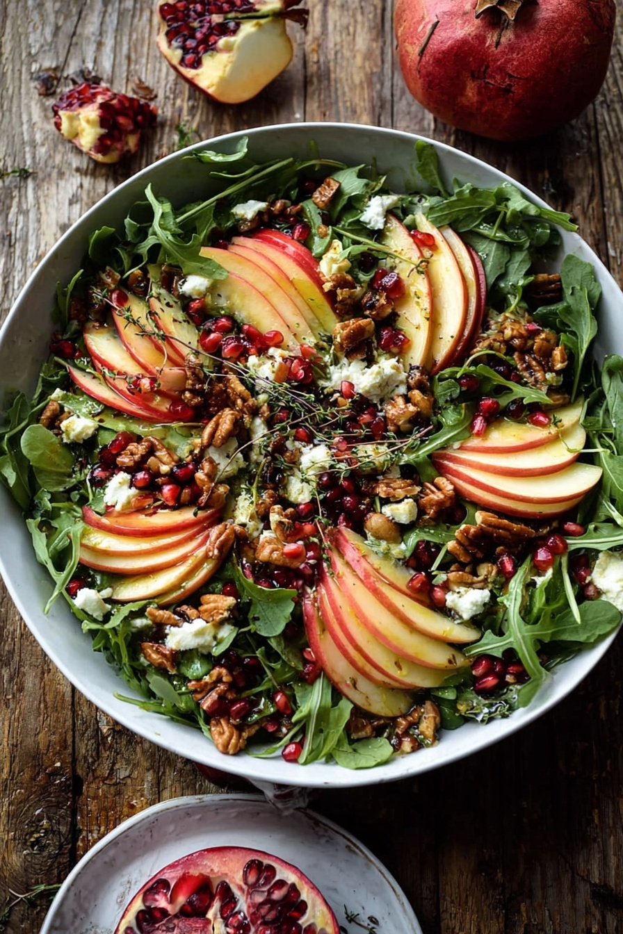 Autumn Harvest Honeycrisp Apple and Feta Salad Recipe - Serving
