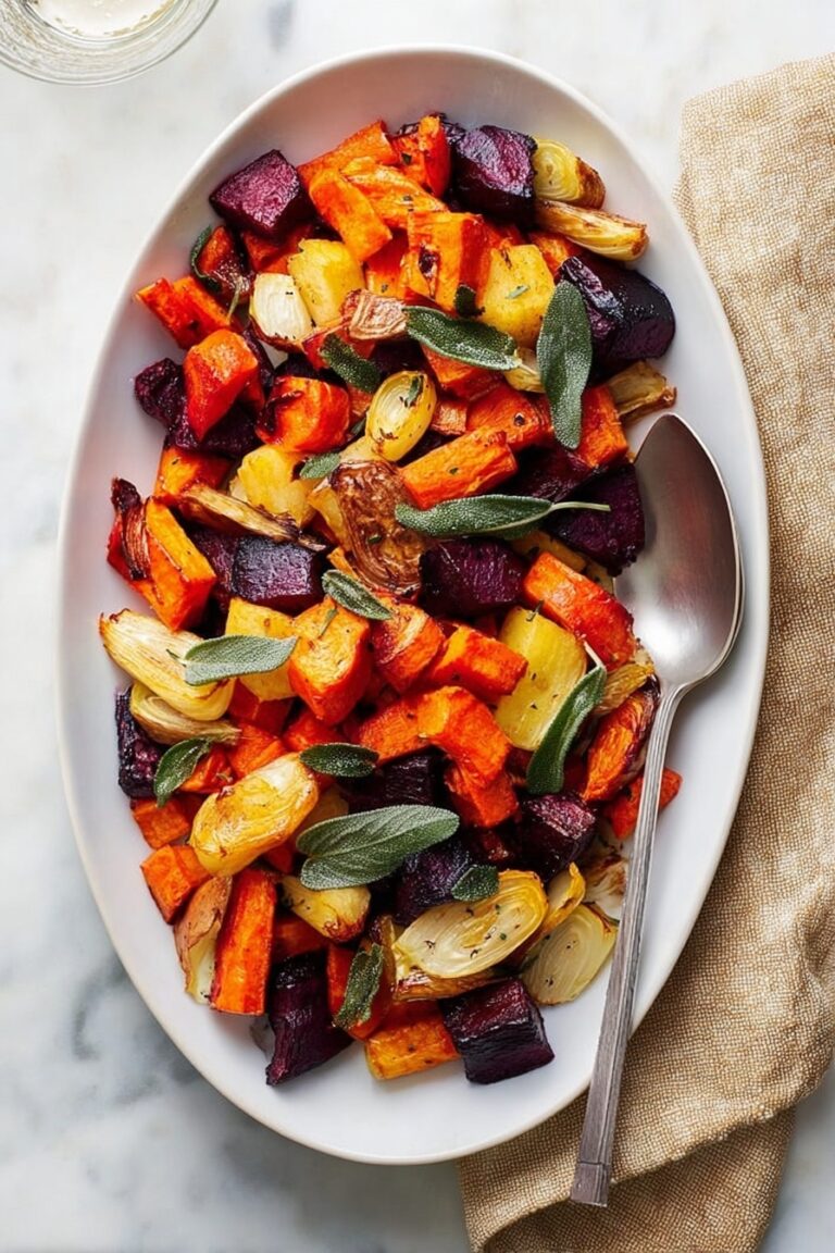 Roasted Root Vegetables with Crispy Sage Recipe
