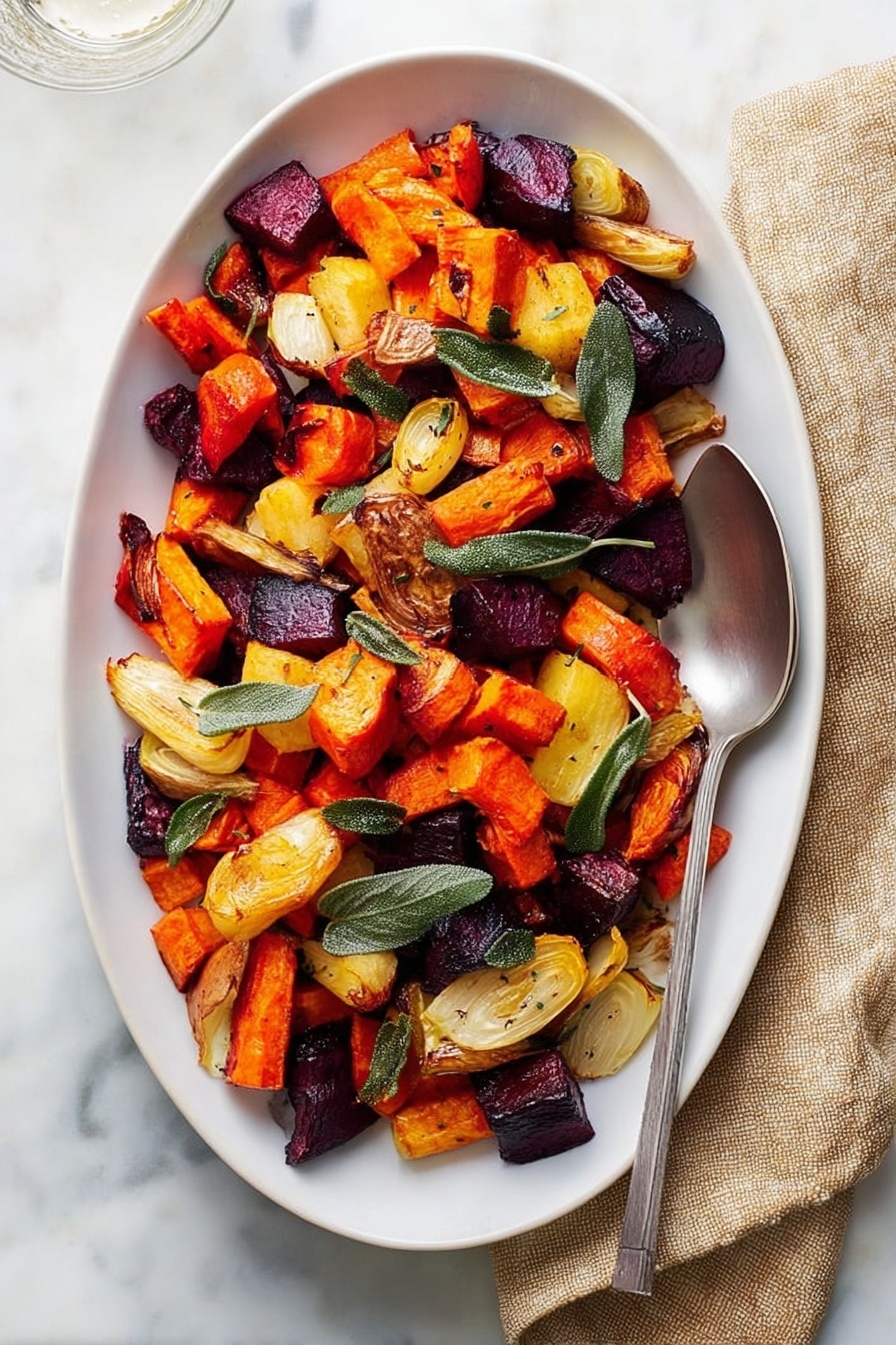 Roasted Root Vegetables with Crispy Sage Recipe
