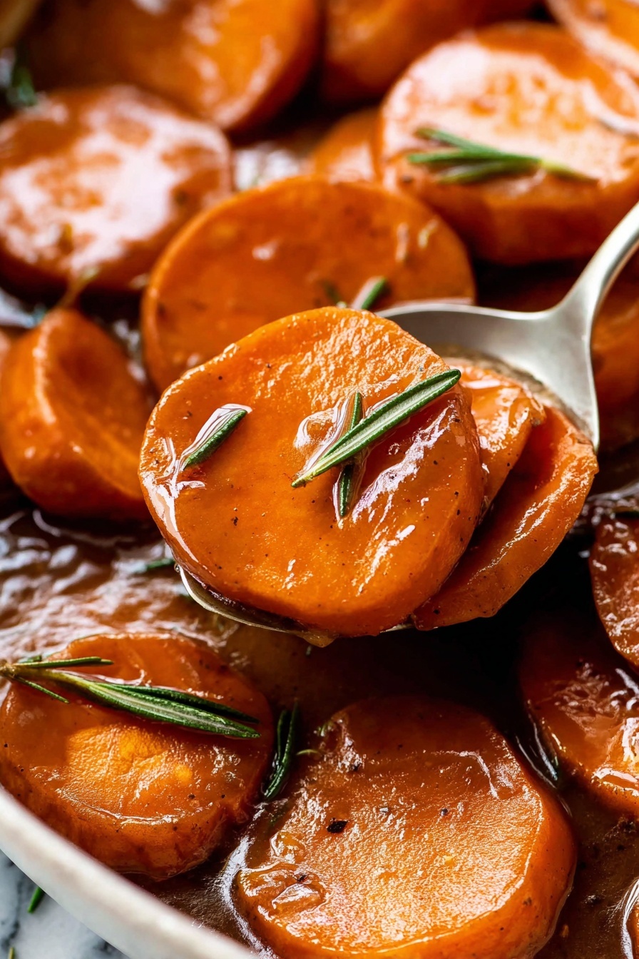 Candied Sweet Potatoes with Maple Glaze Recipe - Serving