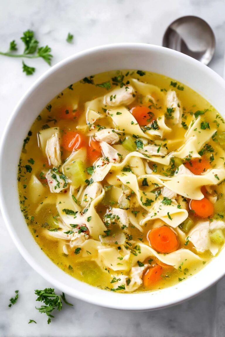 Healthy Chicken Noodle Soup Recipe