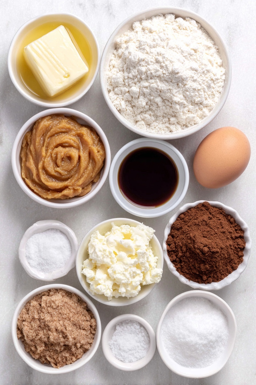 Flat lay of a small white ceramic bowl of melted golden butter, a heap of white granulated sugar, a mound of light brown sugar, a small white bowl filled with smooth orange pumpkin puree, one whole uncracked brown egg, a small white bowl of clear vanilla extract, a simple white ceramic bowl overflowing with pale all-purpose flour, a small white bowl containing warm-hued pumpkin pie spice powder, a small white bowl with white baking soda powder, a tiny white bowl of white cream of tartar powder, a small white bowl of fine white salt crystals, a small white bowl of white granulated sugar, and a small white bowl filled with reddish-brown ground cinnamon arranged with perfect symmetry, placed on a clean white marble surface, soft natural light, photo taken with an iPhone, professional food photography style, fresh ingredients, white ceramic bowls, no bottles, no duplicates, no utensils, no packaging --ar 2:3 --v 7 --p m7354615311229779997 - Pumpkin Snickerdoodles, pumpkin snickerdoodle recipe, fall cookies with pumpkin, homemade pumpkin cookies, cinnamon sugar pumpkin cookies