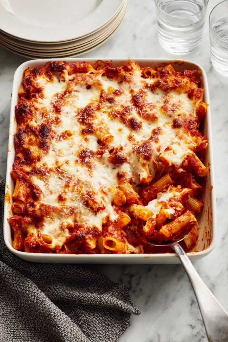 Cheesy Baked Ziti with Sausage Recipe