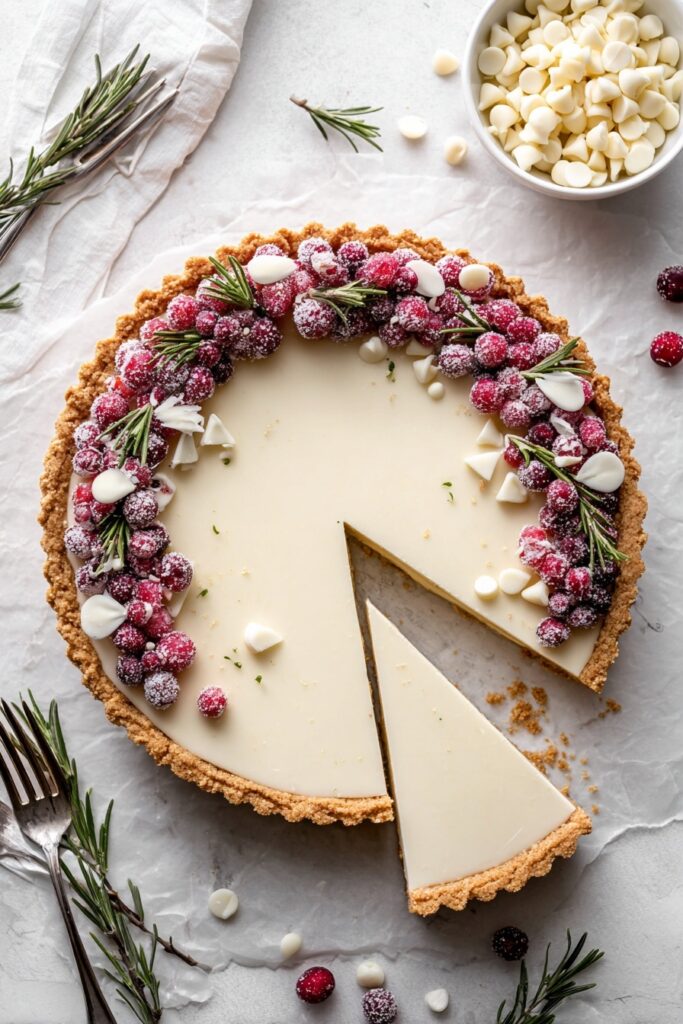 Cranberry White Chocolate Tart Recipe