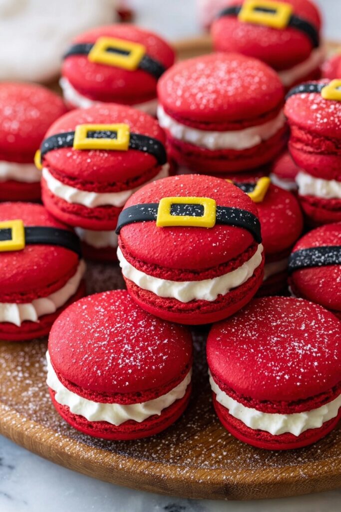 Santa Claus Macarons Recipe