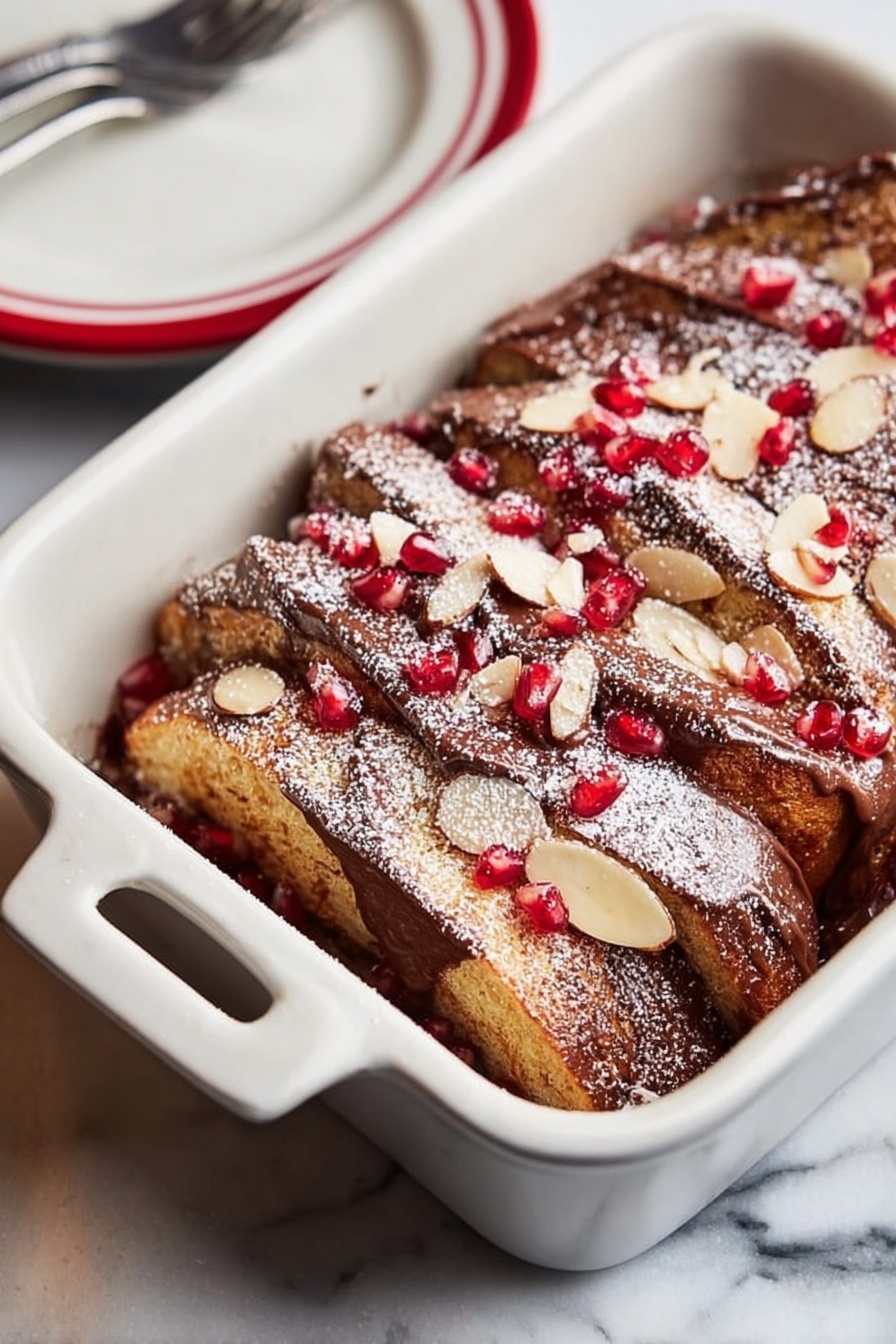 Easy Baked Cinnamon French Toast Recipe - Serving