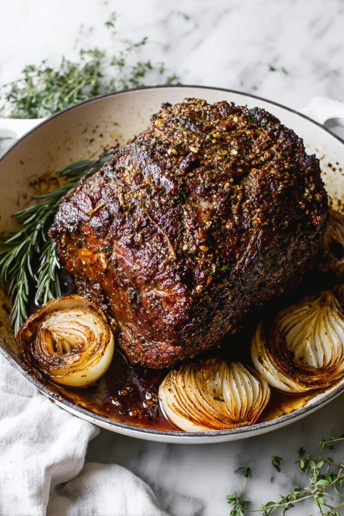 Perfect Garlic Herb Prime Rib Roast Recipe