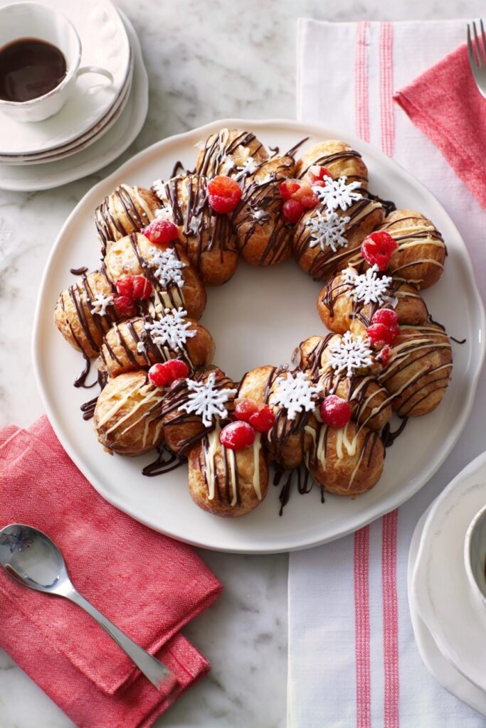 Christmas Choux Wreath Recipe