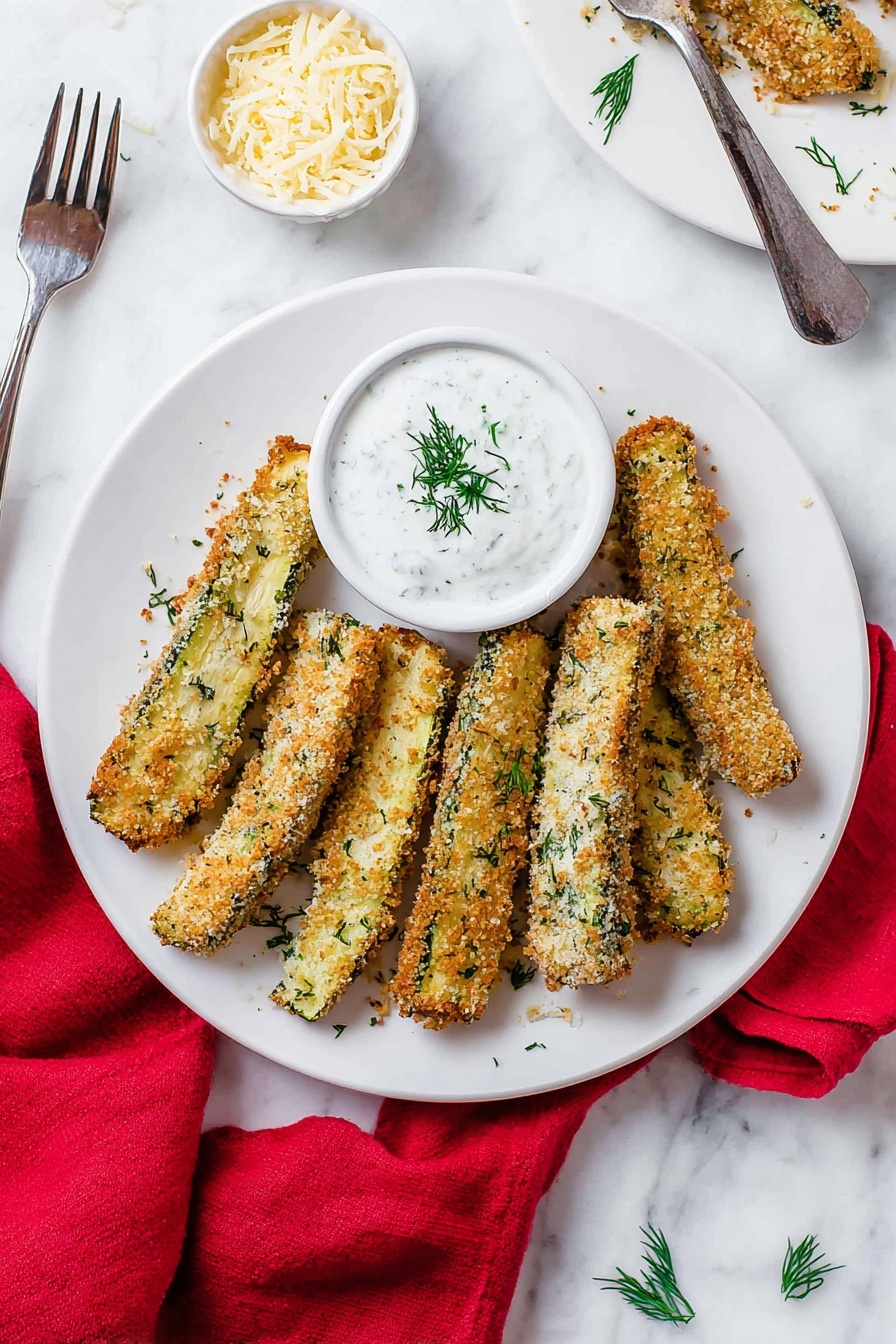 Baked Dill Pickle Fries Recipe - Serving