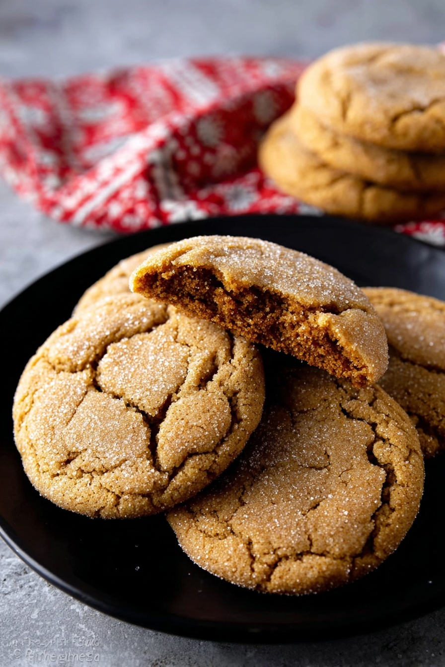 Soft Molasses Cookies Recipe - Serving