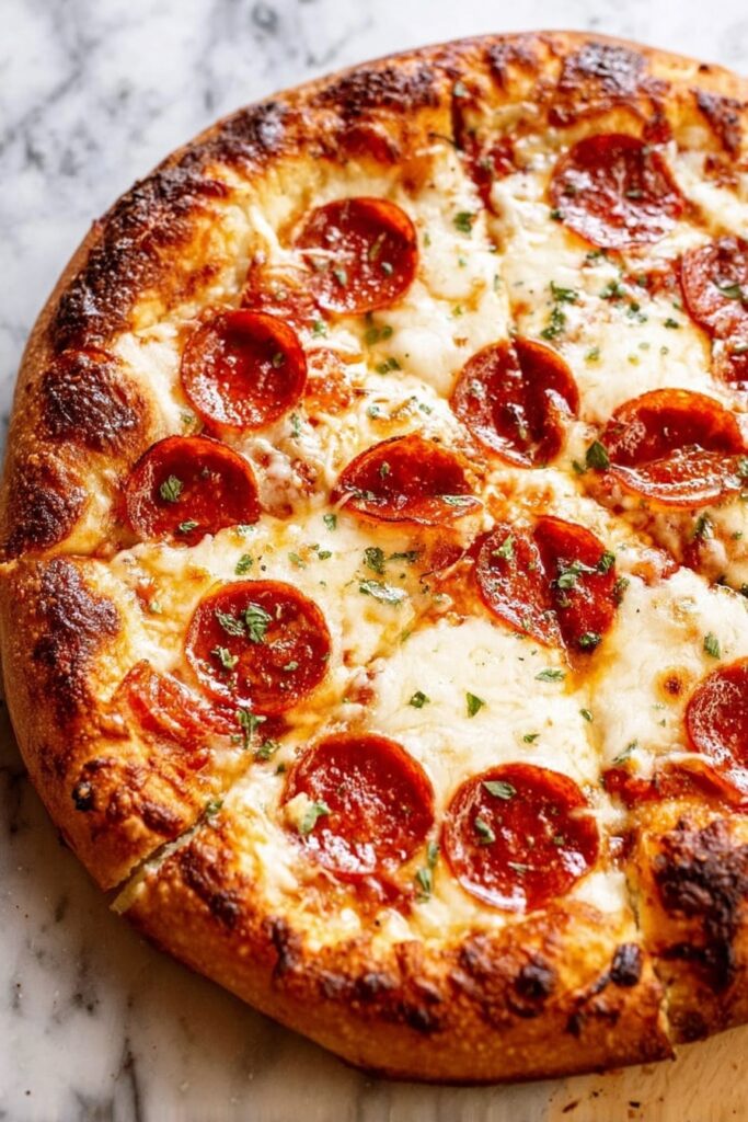 Homemade Pepperoni Pizza Recipe