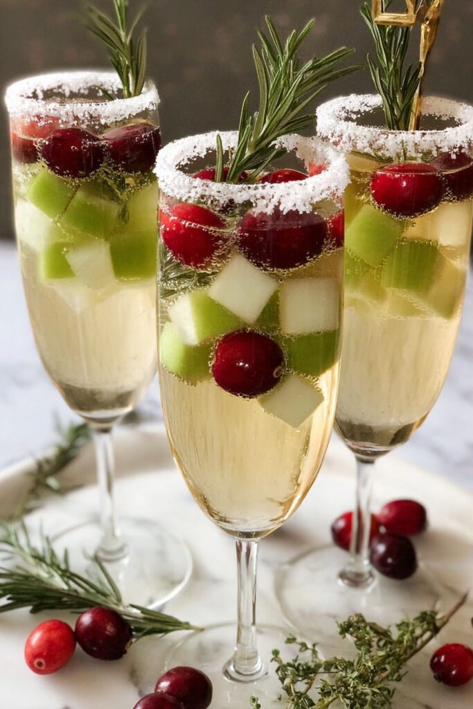 Christmas Sangria with Cranberries and Apples Recipe